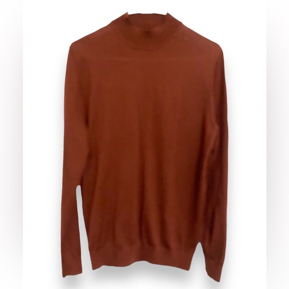 MASSIMO DUTTI MERINO Wool Mock Turtleneck Jersey M Men Warm Sweater - Picture 2 of 15